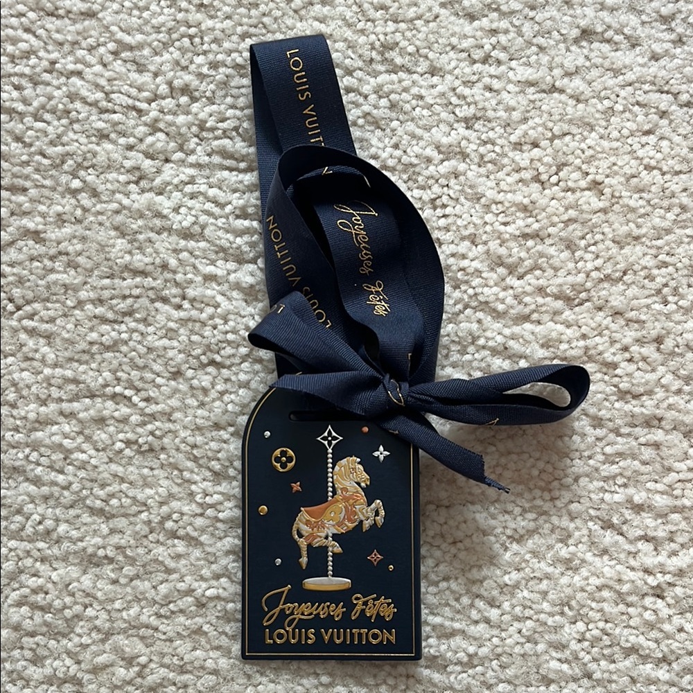 Louis Vuitton - Navy and Gold Gift Tag